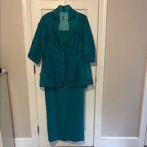 Teal Women's Maxi Dress Set